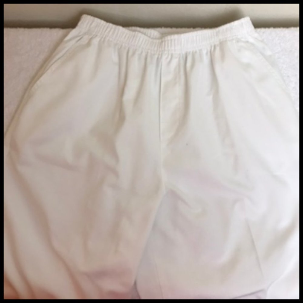 Cabin Creek Casual Cotton Blend Elastic Waist Slacks With Pockets Size 12 - Picture 6 of 8